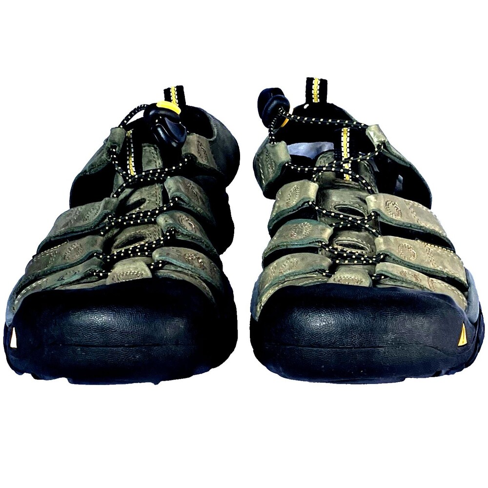 Keen Newport Sandals 7 37.5 Nubuck Leather Green Waterproof Hiking Fisherman - Picture 4 of 16